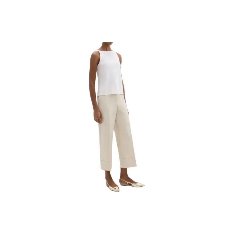 THEORY High Waist Cuff Pants-3