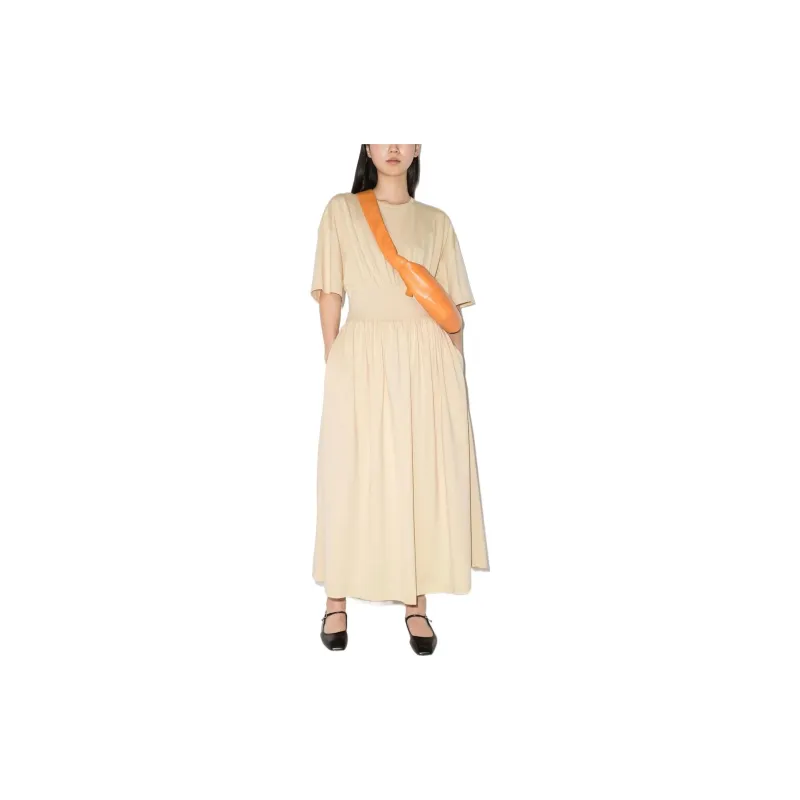 TOTEME Short-Sleeved Dresses Women's Light Beige-2