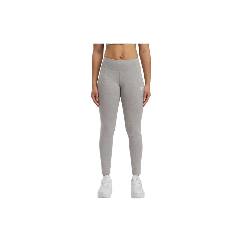Reebok Identity Small Logo Cotton Leggings Leggings Women's Medium Gray Sandalwood-2