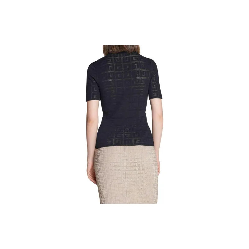 Givenchy 4G motif Jacquard T shirt-7