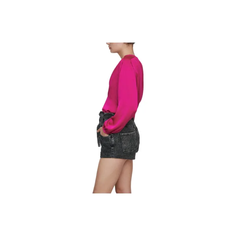 Maje Denim Shorts Women's Dark Gray-2