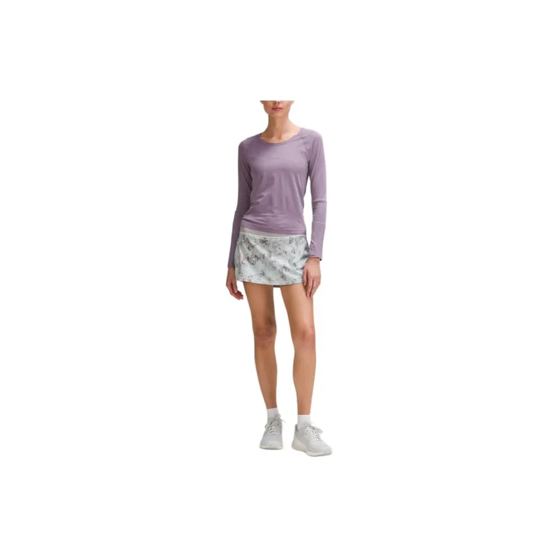 Lululemon Pace Rival Collection Luxtreme™ Casual Short Skirts Women's Multi Mixed Color/Fuzzy Gray-2