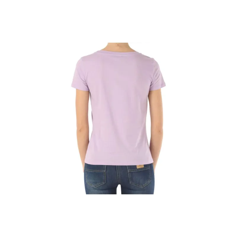 ARMANI JEANS T Shirts Women's Pink Purple-2