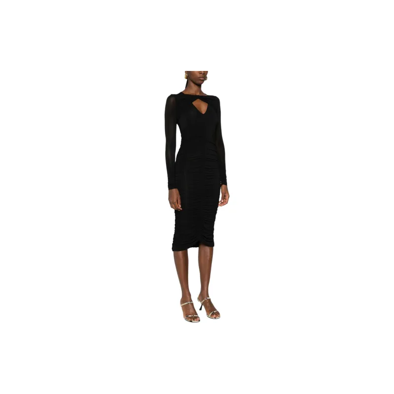 ISABEL MARANT Long Sleeved Ruched Dress-2