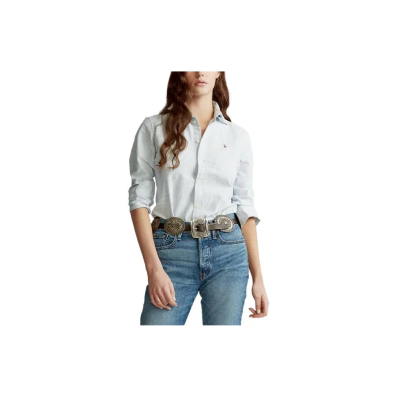 Polo Ralph Lauren Shirt Women's Blue White-2