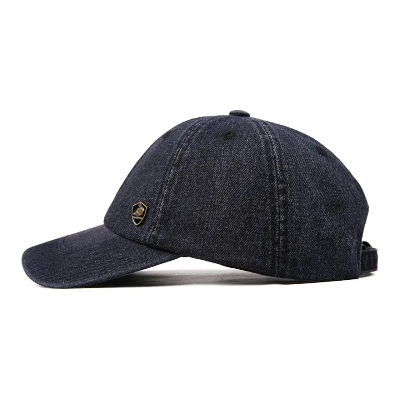 DENSSYNE Denim Baseball Caps Unisex Black/Dark Blue/Light Blue-1