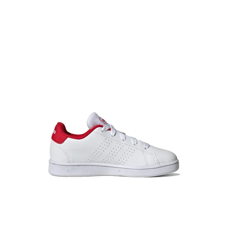 Adidas Advantage Court K 'White Scarlet'-1