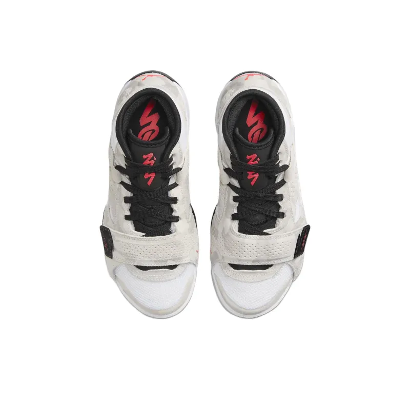 Jordan Zion 2 Zion 2 GS Slip-Resistant Cushioning Mid-Top Children's Basketball Shoes Gray Teenagers-3