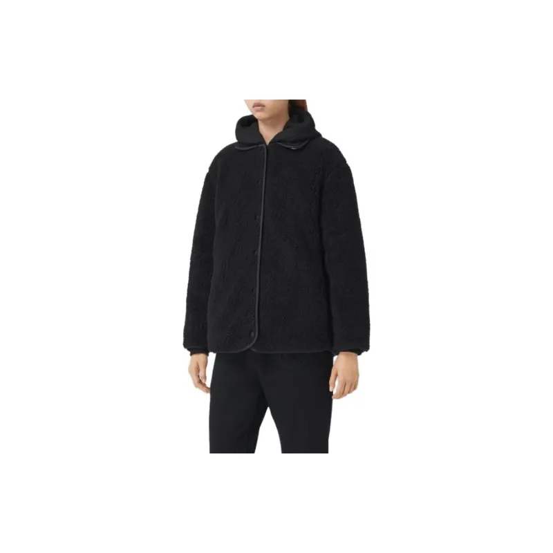 Burberry Jackets Coats Women's Black-5