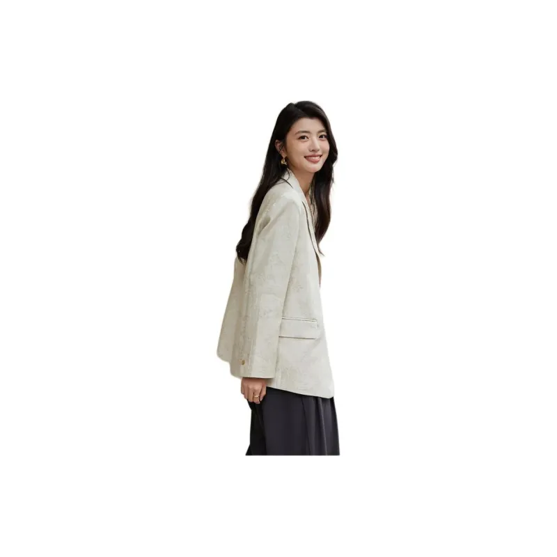 Yi Mengyuan Business Suit Women's Cream Apricot-2
