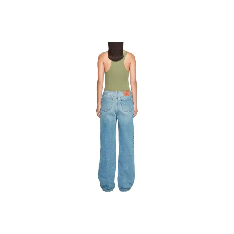 Y/Project Y Belt Cut Out Wide Leg Jeans-3
