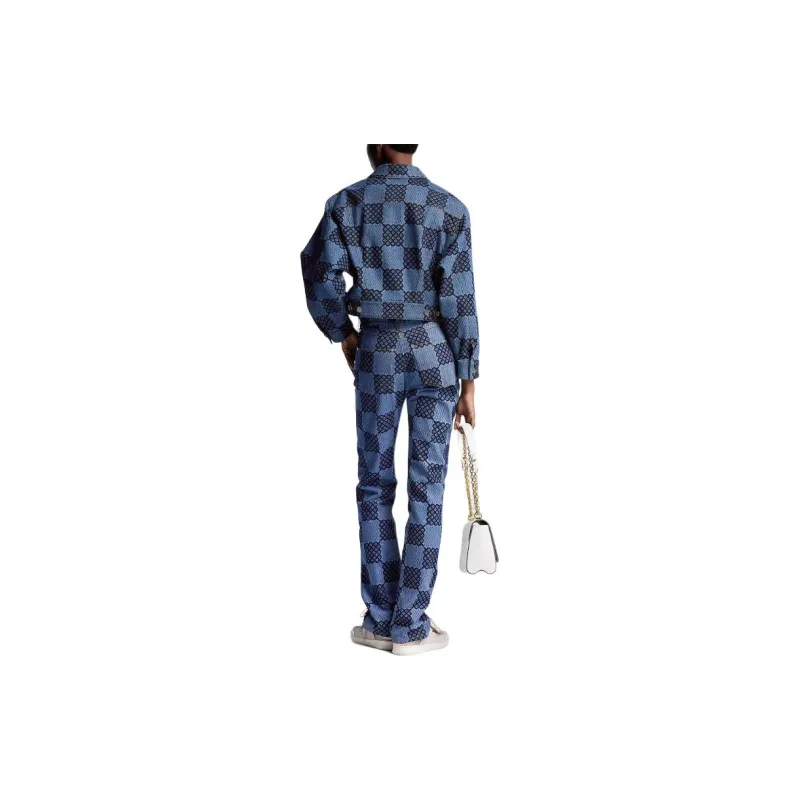 LOUIS VUITTON Damier Denim Jacket-3