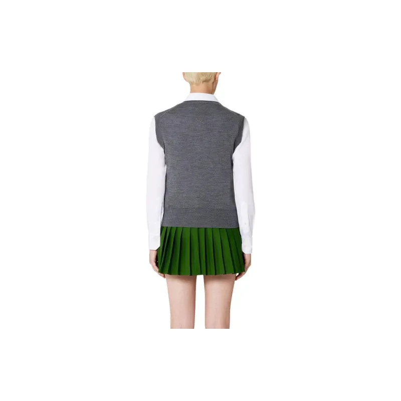 AMIPARIS Argyle Knitted Vest-2