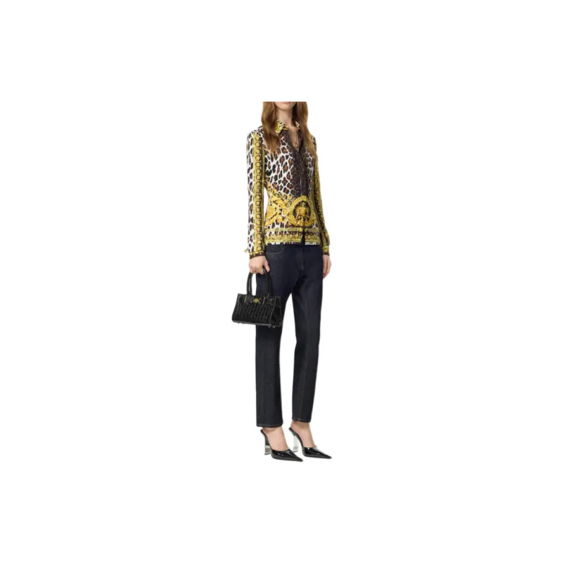 VERSACE Leopard print Blouse-1