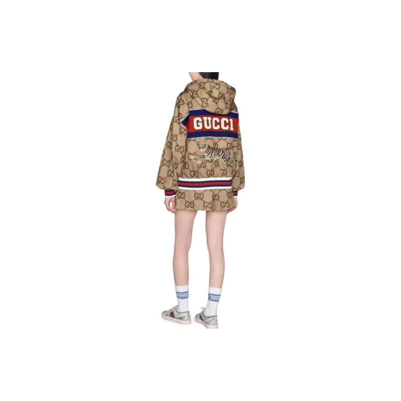GUCCI Jackets Women's Camel-4
