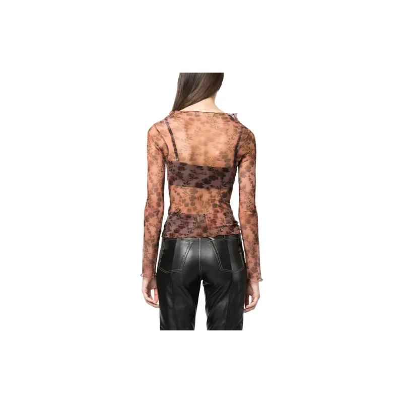 KNWLS Halcyon Floral-print Sheer Top-2