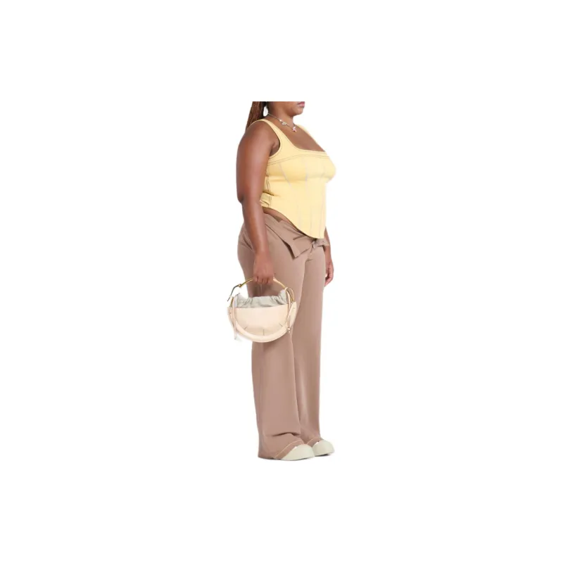 MARNI Contrast stitching Wide leg Trousers-4