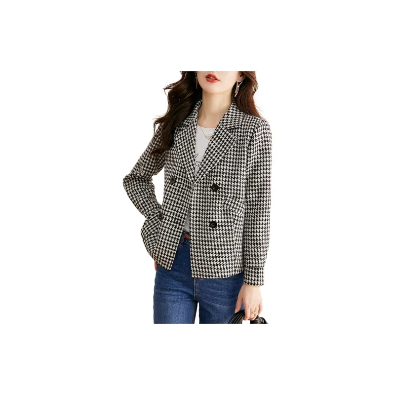 Still Quiet Business Suit Women's Houndstooth-2
