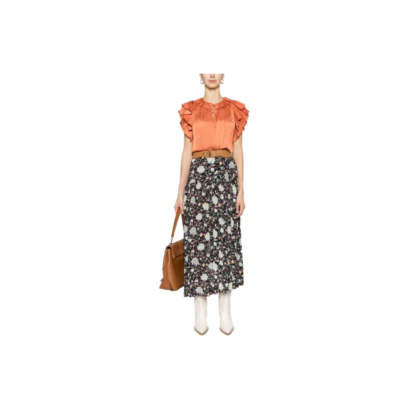 Ulla Johnson Kiera Floral-print Asymmetric Skirt-1