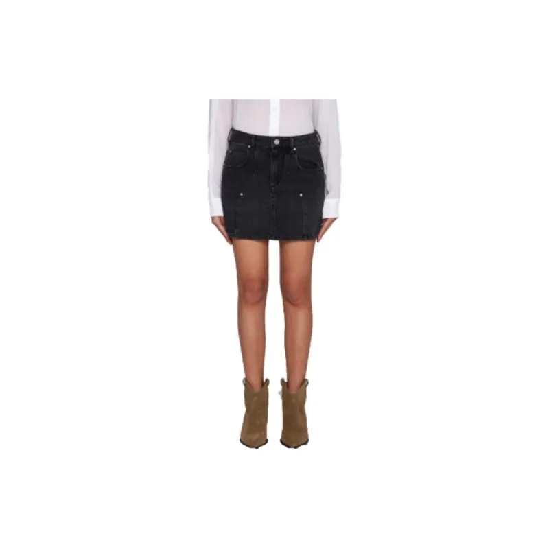 ISABEL MARANT ETOILE Denim Mini Skirt-1