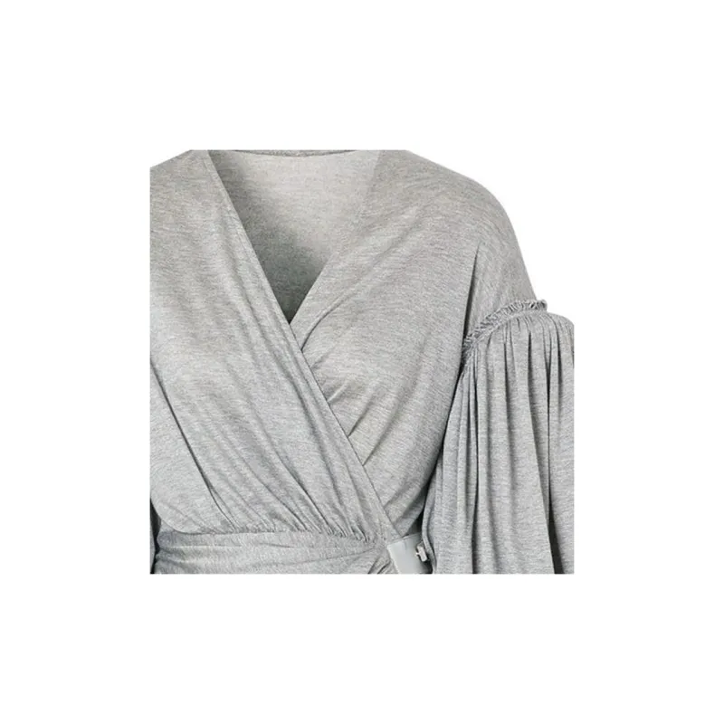 Burberry Puff Sleeve Wrap Dress-3
