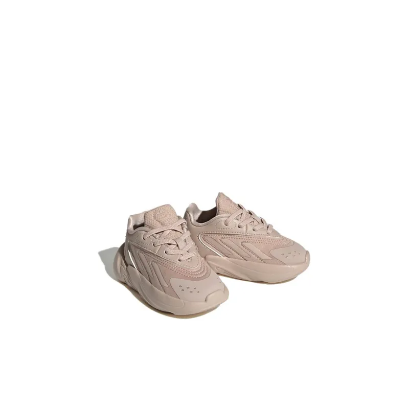 Adidas Originals Ozelia EL Low Top Sports Casual Shoes Brown Infant And Toddler-2