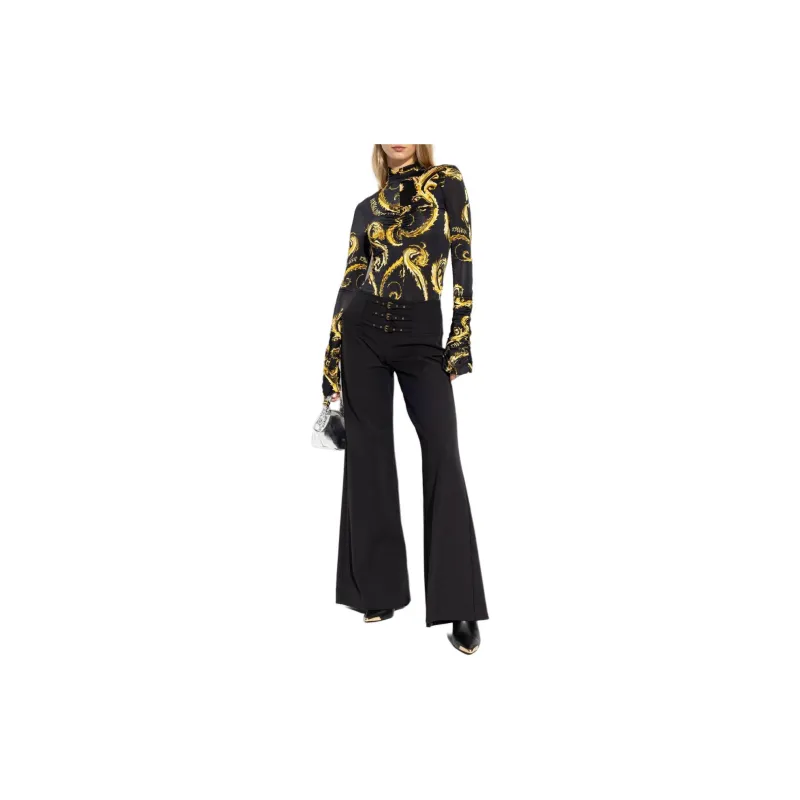 VERSACE JEANS COUTURE Decorative Buckle Trousers-1