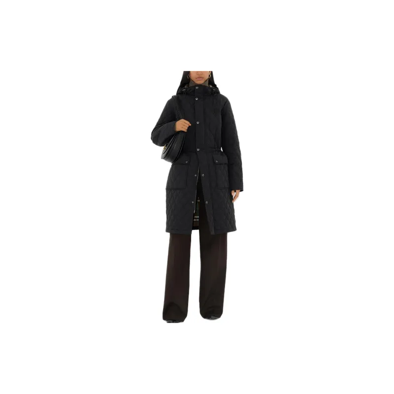 Burberry Quilted Hooded Down Coat-2
