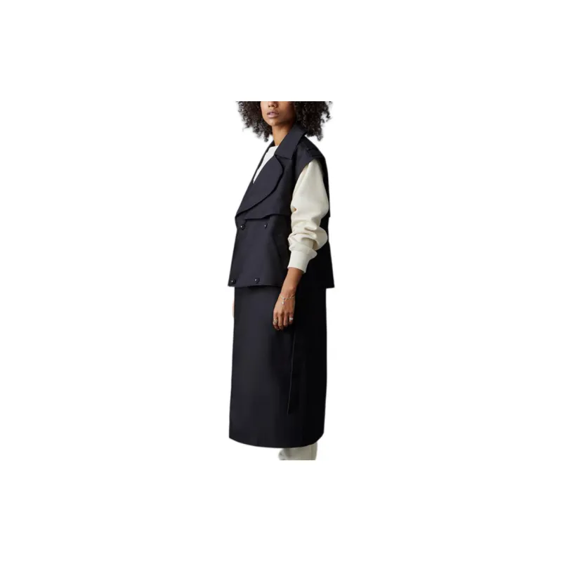 MACKAGE Trench Coat Women's Black-2