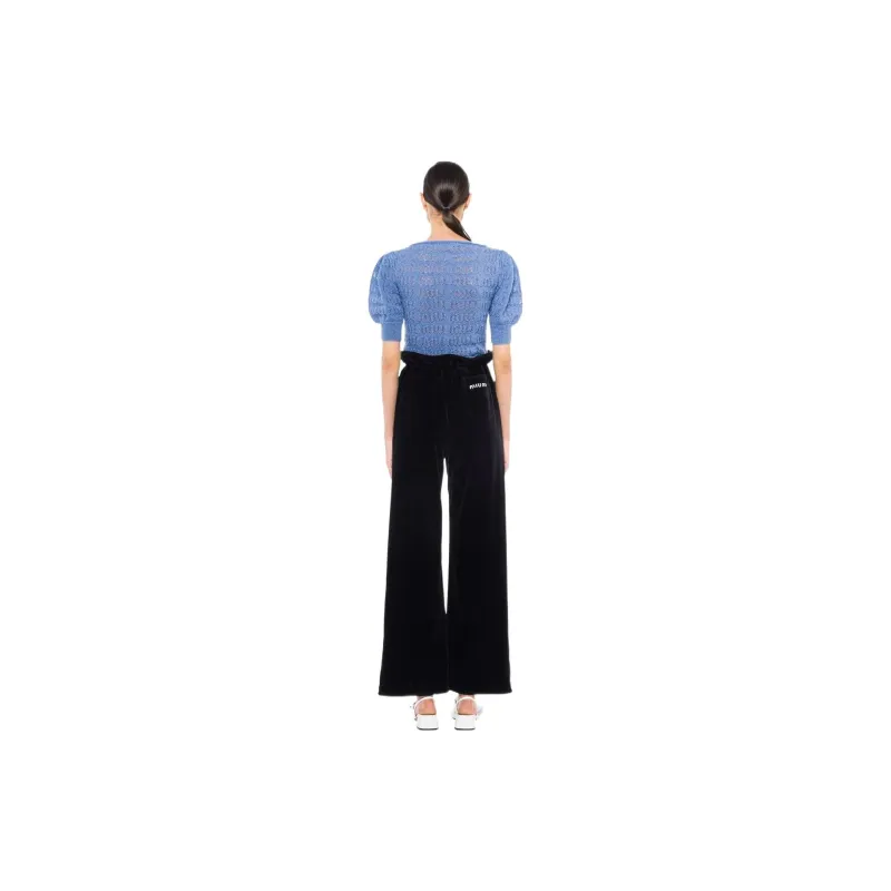 MIU MIU SS22 Crop Top Women's Blue-2