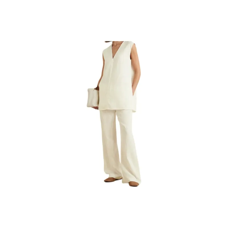 TOTEME SS24 Casual Pants Women's White-1