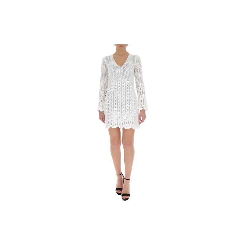 See By Chloe Long-Sleeved Dresses Women's White-1