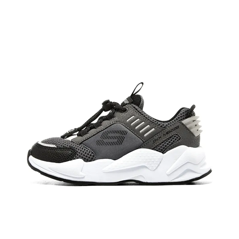 Skechers Ultrasurge Anti Slip Wear Resistant Low Top Kids' Running Shoes Gray White Teenagers-0