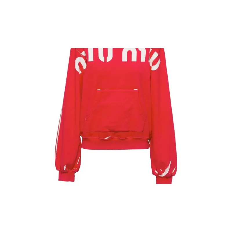 MIU MIU SS23 Sweatshirt Women's Red-5