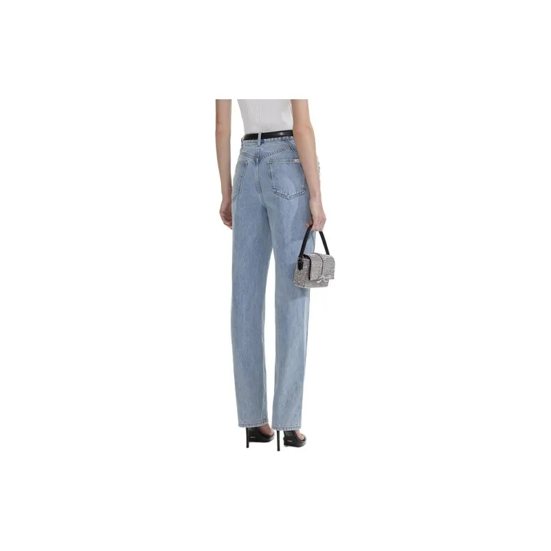 Self portrait Gem embellished Straight Jeans-1