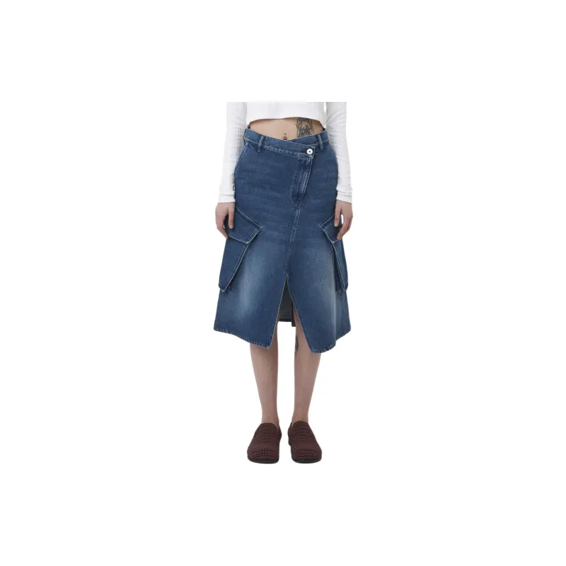 JW Anderson Cargo Midi Denim Skirt-1