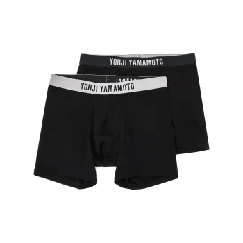 Yohji Yamamoto FW24 Underpants Men's 2 Pack Black
