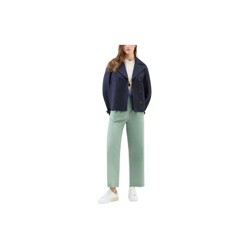WOOLRICH Havice Double-Breasted Straight Hem Jacket-2