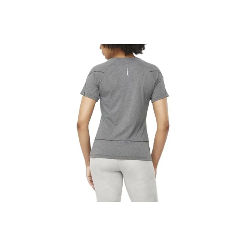 SALOMON CROSS RUN T Shirts Women's Gray-3