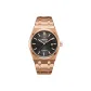 Black Sole Rose Gold Steel Band