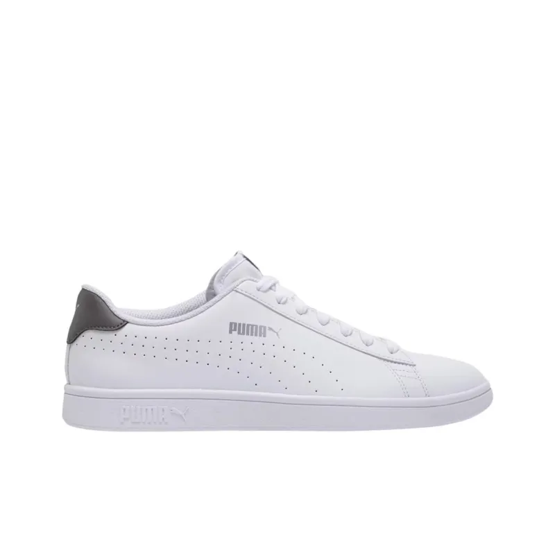 PUMA Smash V2 'Leather Perf White Silver'-1