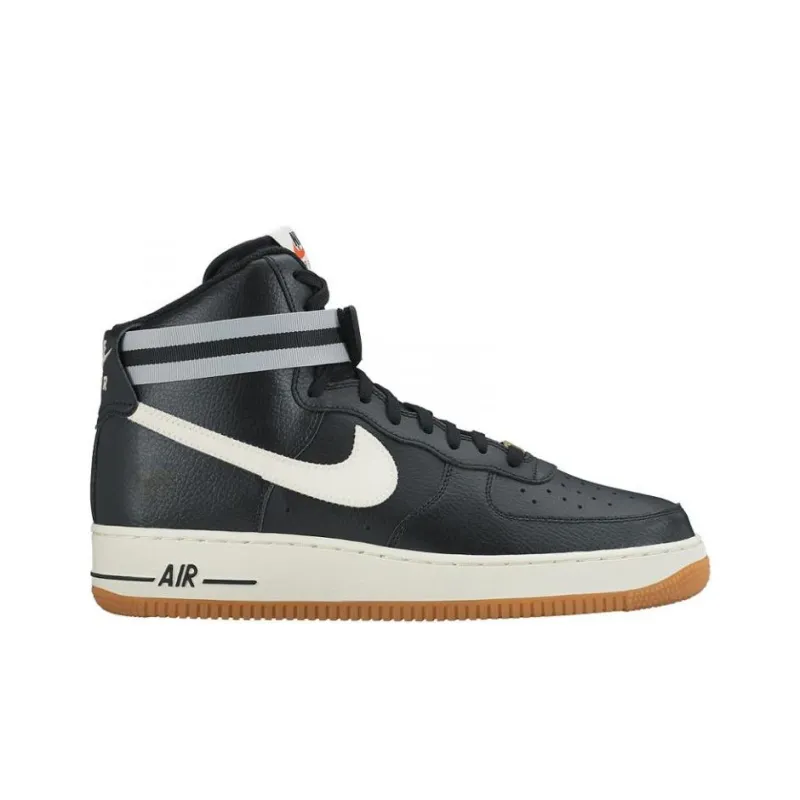 Nike Air Force 1 High '07 Anti-Slip Wear-Resistant High-Top Skateboard Shoes Unisex Black White-1