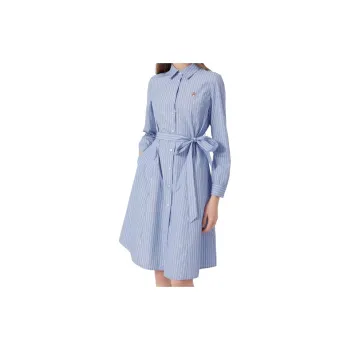 Hush Puppies Long Sleeved Dresses Women's Blue White