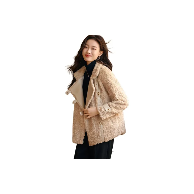 Mo Han Yi Mei Puffer Jacket Women's Beige Apricot-2