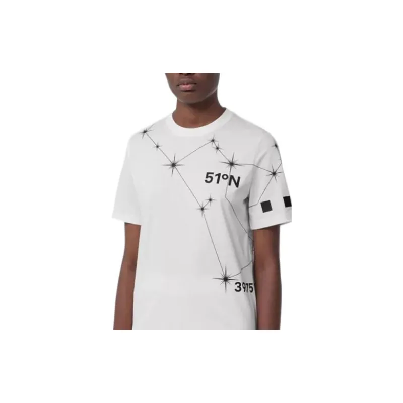 Burberry Constellation Print T shirt White-2