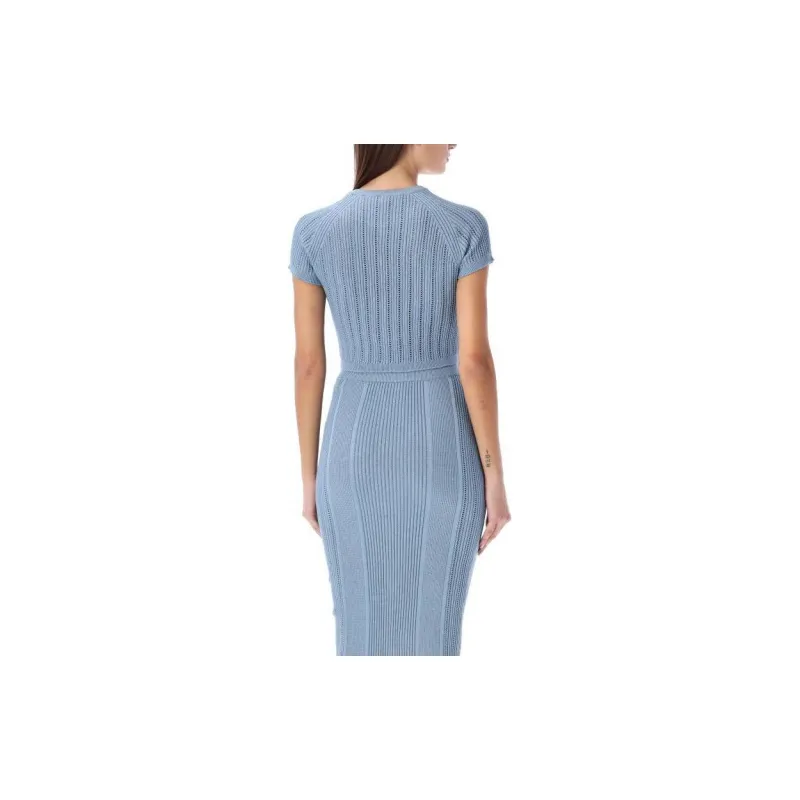 BALMAIN 3 Button Fine Knit Top-2