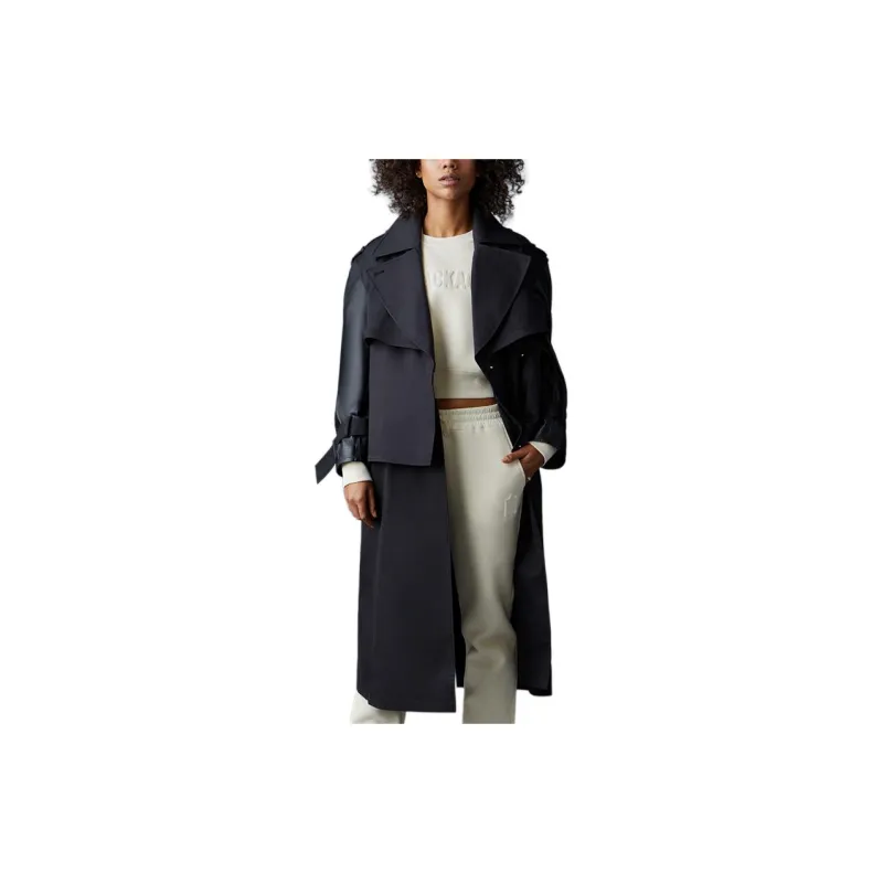 MACKAGE Trench Coat Women's Black-1
