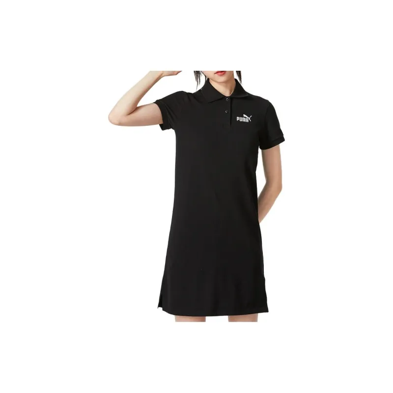 PUMA Short Sleeved Dress Women's Black-2