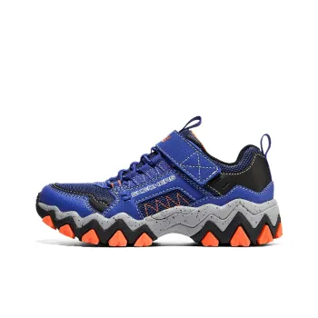 Skechers Rugged Summits Anti-Kick Low-Top Kids' Running Shoes Blue Orange Teenagers