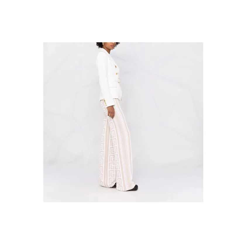 BALMAIN Denim Jackets Women's White-3